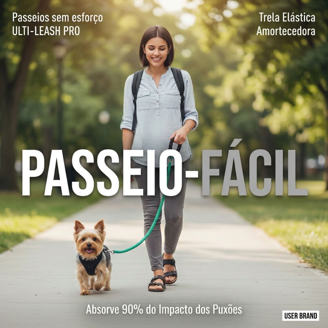 Trela Elástica Bungee