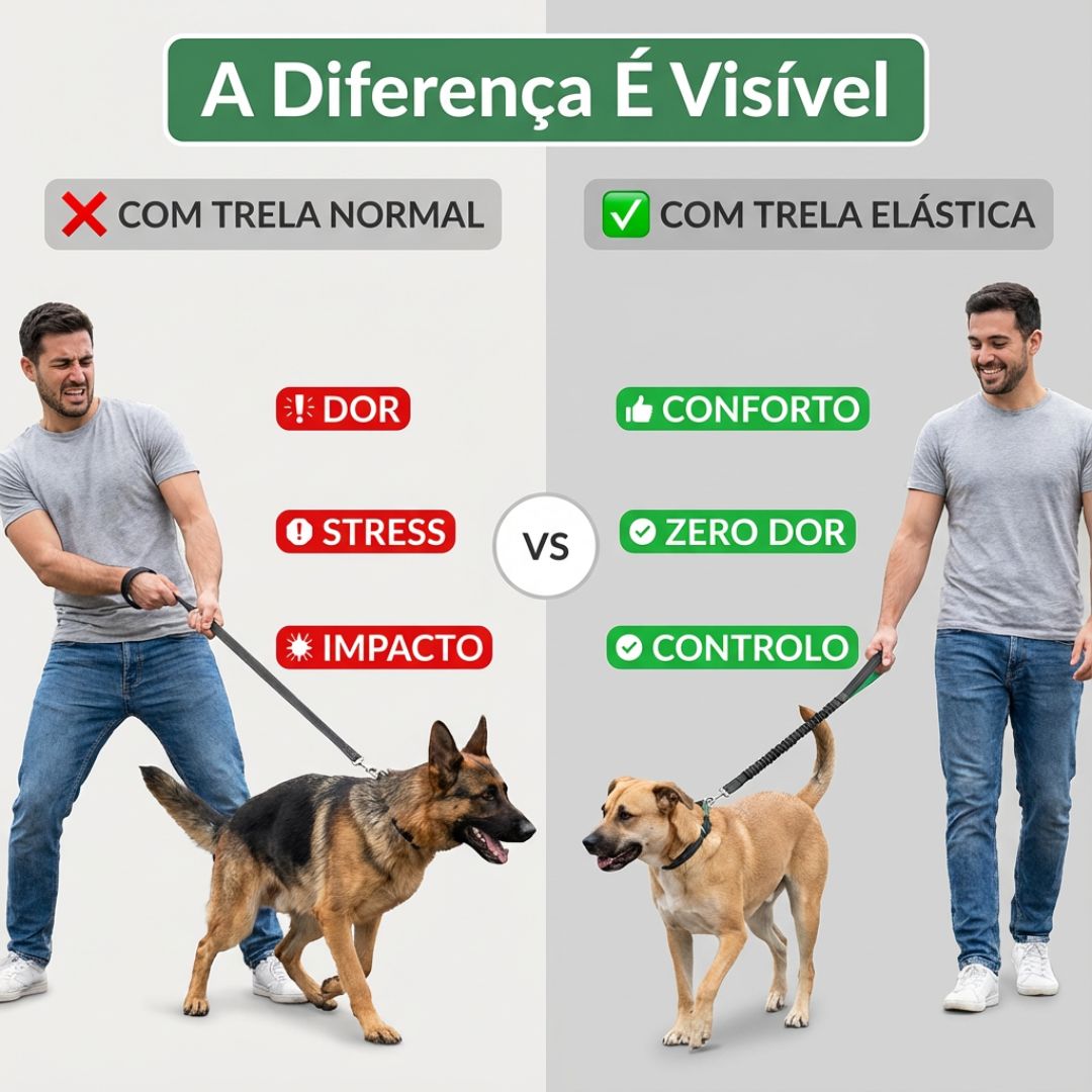 Trela Elástica Bungee