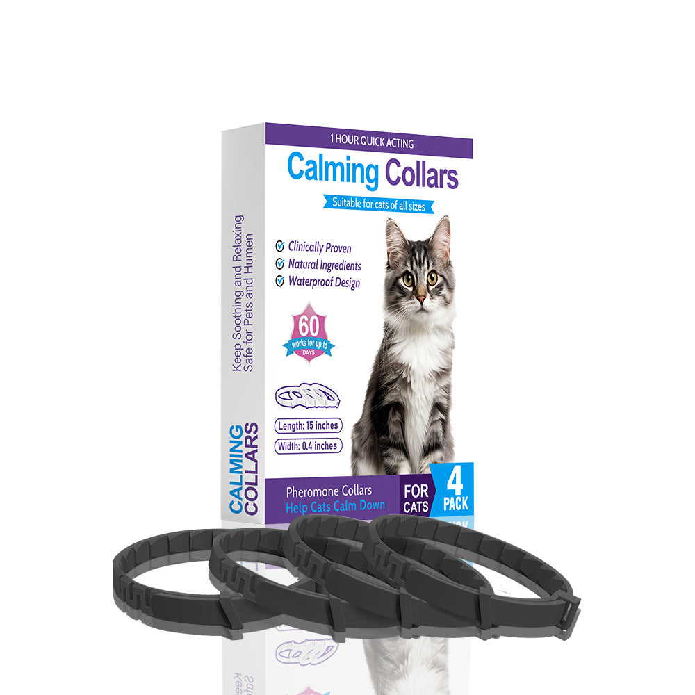 Pheromone Pet Comfort Collar for Cats and Dogs (4 Pack)