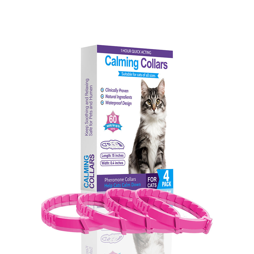 Pheromone Pet Comfort Collar for Cats and Dogs (4 Pack)