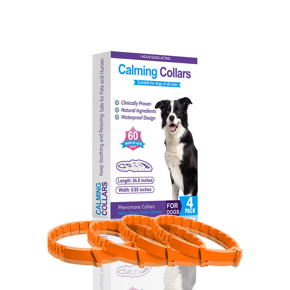 Pheromone Pet Comfort Collar for Cats and Dogs (4 Pack)